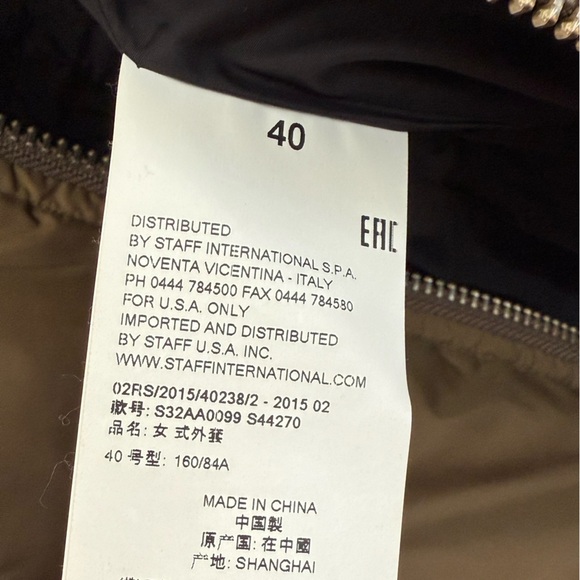 Maison Margiela MM6 Olive Down Hooded Puffer Coat Jacket size 40 - Picture 7 of 9